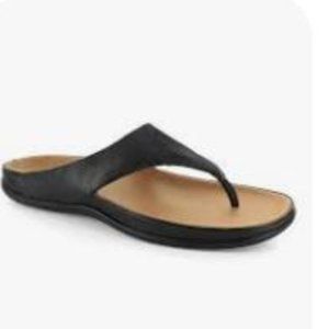 NIB Strive Black Maui Leather Sandal